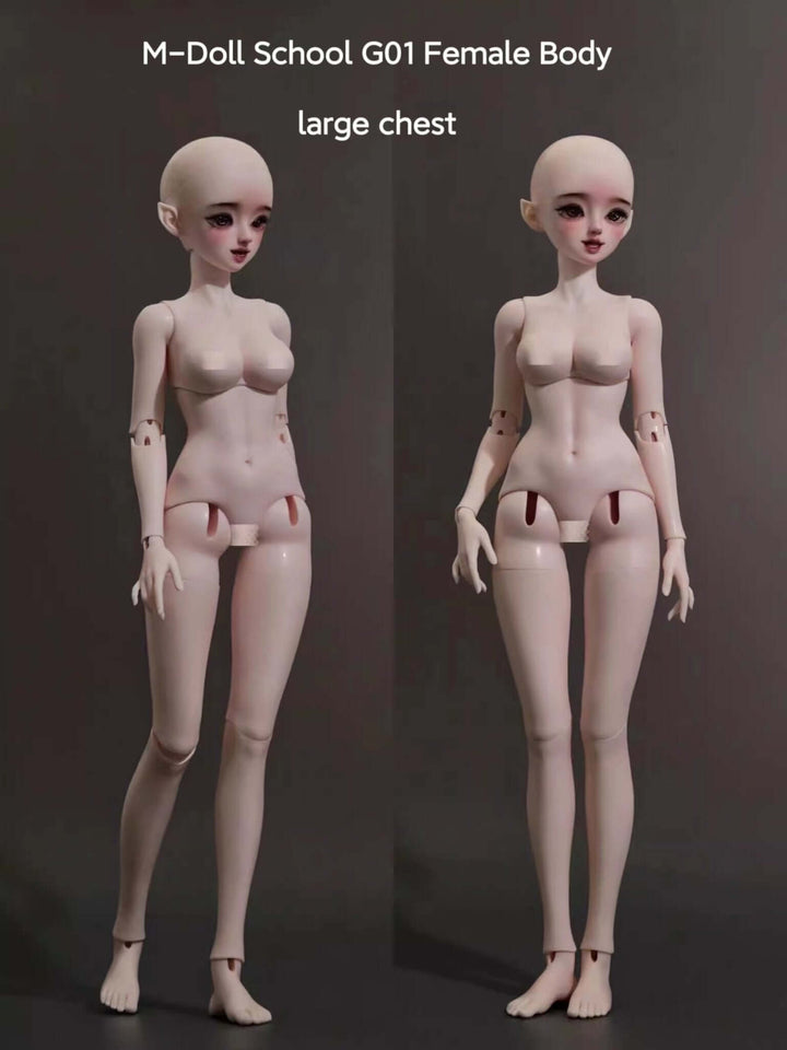 G01 BJD body from Mdoll School, perfect for creating custom resin dolls