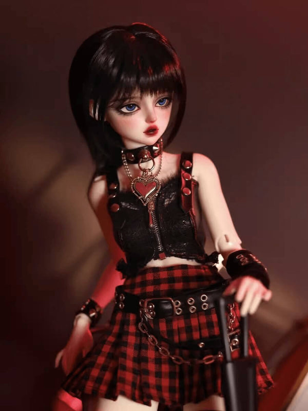 Mdoll School KiKi BJD doll wearing outfit from Kiki's Closet, showcasing elegant design and detailed accessories