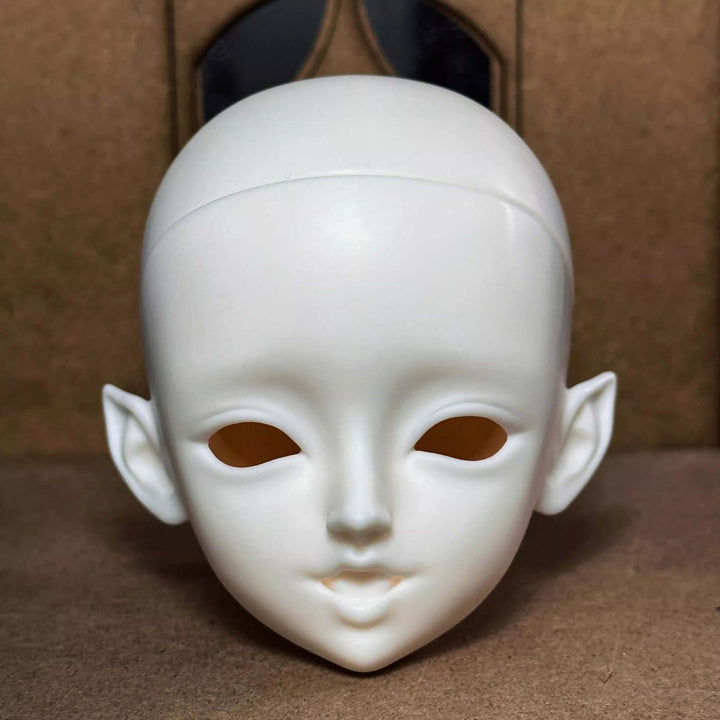 Lucia BJD doll head with custom faceup, unique resin details