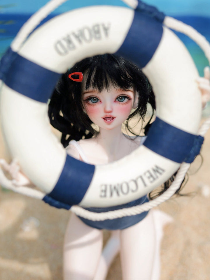 Lucia BJD doll head with custom faceup, premium resin art